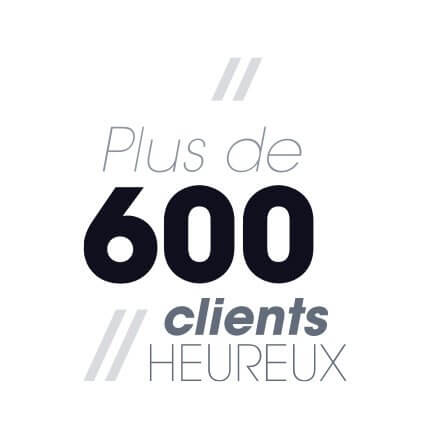 Plus de 600 clients heureux