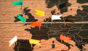 Carte de l'Europe destinations MICE