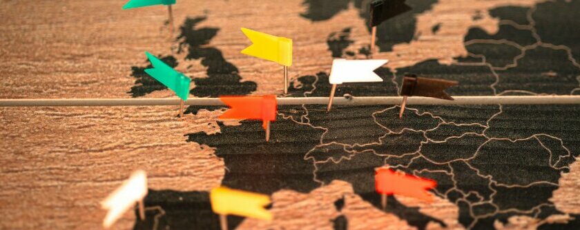 Carte de l'Europe destinations MICE